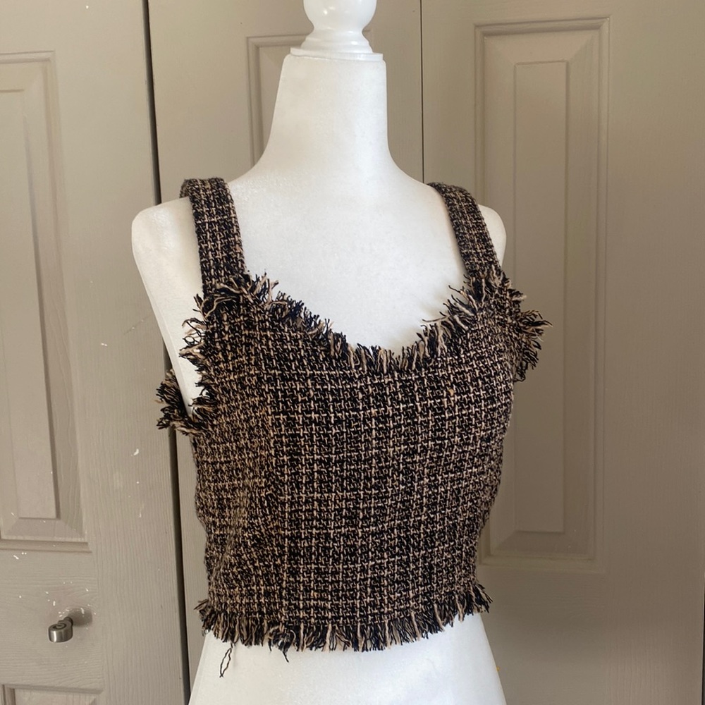 Woven Crop Top